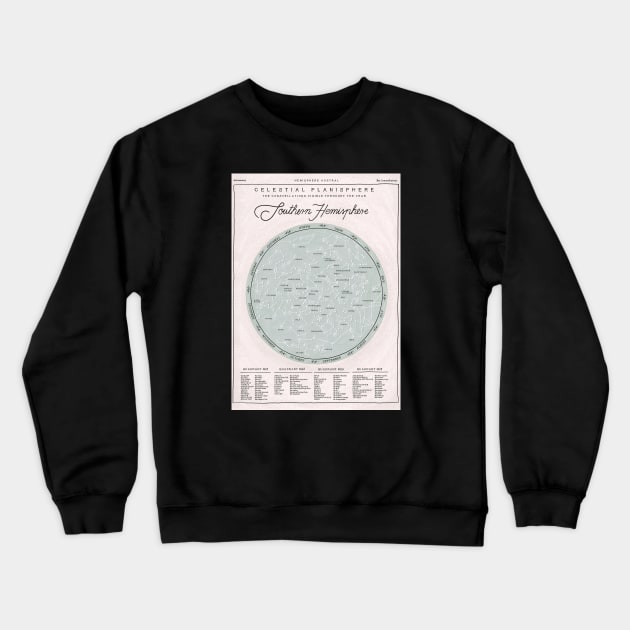 Southern Hemisphere Crewneck Sweatshirt by Iz Ptica